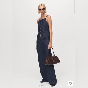 NWT Mango Buttoned Demin Top